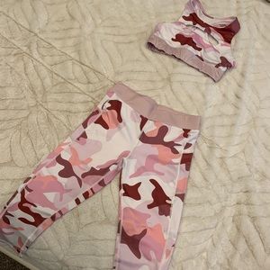Pink Camo fitness outfit